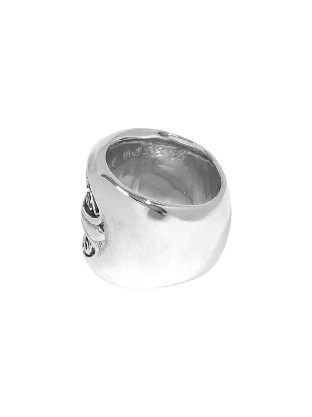 Chrome Hearts Classic Oval Cross Ring Silver